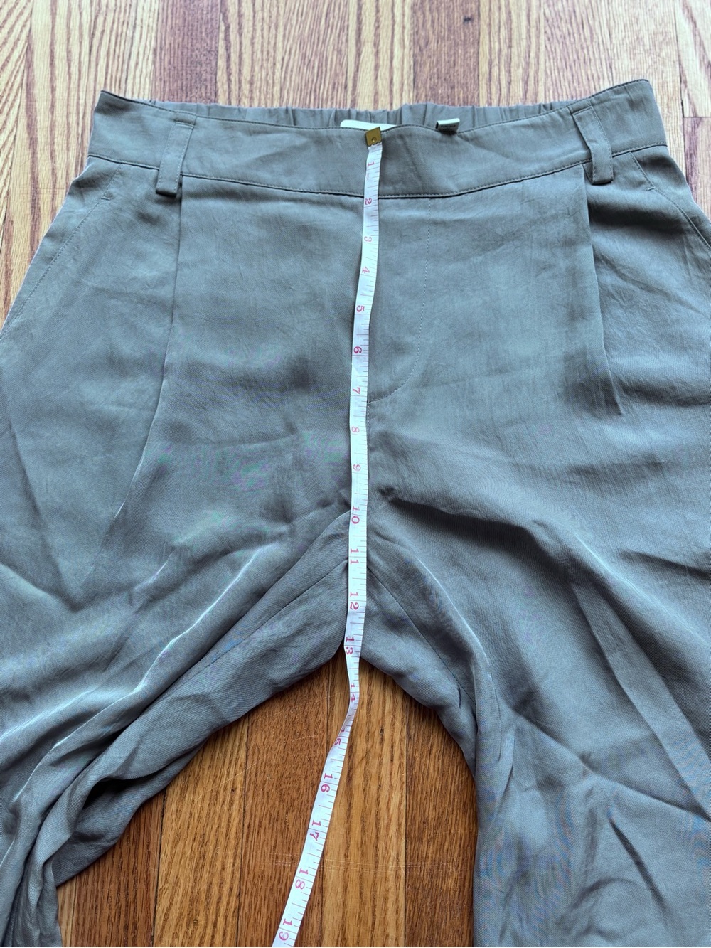 Vince Pleated Steal Gray Trousers - Picture 9 of 11